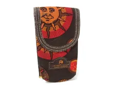 GIANNI VERSACE ジャンニ ヴェルサーチ サンバースト キャンバス ポーチ マルチケース 小物入れ メンズ レディース ブラウン系 DL1824のサムネイル