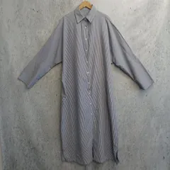 SHEIN シーイン レディース ワンピース 長袖 Mサイズ ストライプ ブルー 〇□