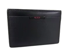 ■美品■ TUMI トゥミ レザー カードケース カード入れ パスケース 定期入れ 名刺入れ メンズ ブラック系 DL3259
