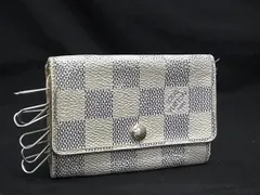 LOUIS VUITTON ルイヴィトン N61745 ダミエアズール ミュルティクレ6 6連 キーケース 鍵入れ アイボリー系 DL3272