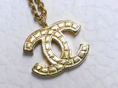 訳あり 94A刻印】シャネル ヴィンテージ ココマーク ネックレス メッキ 