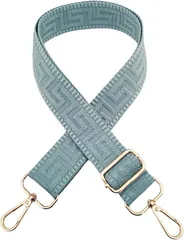 Purroo ショルダーストラップ バッグ用 太め ショルダーベルト 後付け 単品 ショルダー紐 付け替え 調節可能 (ミストブルー)