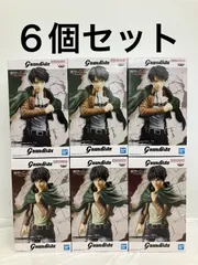 未開封 進撃の巨人 Grandista エレン・イェーガー リヴァイ 6個セット LFQ907 f101