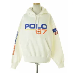 【POLORALPHLAUREN】WMPOKNINFB20777 フラッグ ロゴ フリース フーディースウェットパーカー