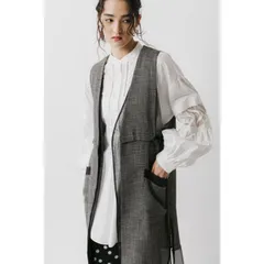 ガンジードッキングロングベスト ラリアムー 38サイズ 2511271 30代 40代 50代 lallia mu レディース lady 春 夏 ギフト ハルズアミ