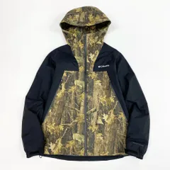 23L22 Columbia コロンビア マウンテンパーカー ジャケット アウター デクルーズ サミットパターン カモフラ 迷彩 220 PM3810 Lサイズ ブラック メンズo07t