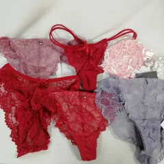 【新品未使用】女性用下着 Ｔバック 6枚まとめ売り ご自分用に 季節の贈り物に ♪Q832