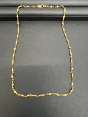 アンティークK18 1M刻印ネックレス