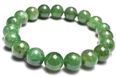 【１点物】新緑のような発色 アイドクレース(ベスビアナイト)　10mm　ブレスレット パワーストーン 天然石 _MC2588
