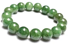 【１点物】新緑のような発色 アイドクレース(ベスビアナイト)　12mm　ブレスレット パワーストーン 天然石 _MC2590