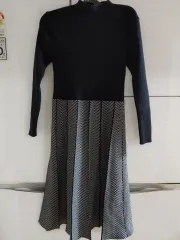 ヘリンボーン ウール ニット ONE PIECE