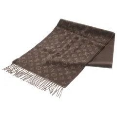 LOUIS VUITTON (ルイヴィトン) エシャルプ モノグラム グラディエント カシミヤ ウール マフラー ブラウン M70258