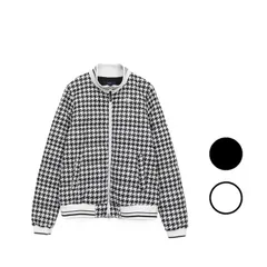 お買得 キャロウェイ CALLAWAY レディース スターストレッチ千鳥プリント中綿ブルゾン C25215203 アウター ジャケット 中綿 ストレッチ 撥水性 防風性 透湿性