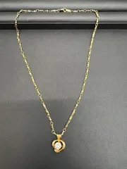 アンティーク Ｋ18GF刻印ネックレス