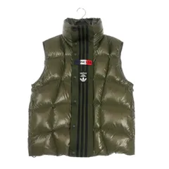 モンクレール MONCLER × アディダス adidas BOZON GILET ダウンベスト ジャケット 00 カーキ 緑 I209S1A00011 国内正規