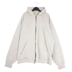 カーハート carhartt 90s オーバーサイズ ジップフーディ スウェットパーカー 裏サーマル 長袖 グレー