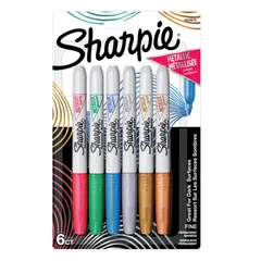 Sharpie シャーピー メタリック 油性マーカー 6色セット F 中字 油性ペン 2029678