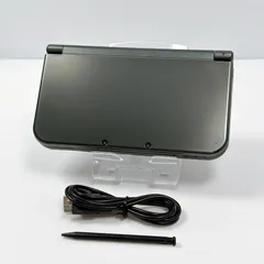 New ニンテンドー 3DSLL メタリックブラック 上画面IPS液晶 画面傷なし 遊べるセット 動作確認済み ds 3dsll 3DS LL 任天堂