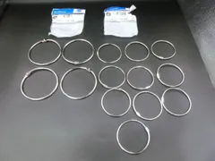 【TAKA59-58】△未検品 コクヨ カードリング 80mm ４個 ＋ 60mm 10個 まとめてセット