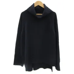 ジャーナルスタンダード JOURNAL STANDARD ニット セーター 長袖 オフタートルネック 無地 ウール オーバーサイズ 紺 ネイビー /YS18