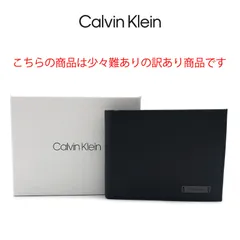 訳あり 新品未使用品 カルバンクライン 二つ折り財布 K50K504299001 Black メンズ