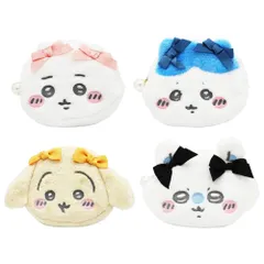 ちいかわ ダイカットフェイスポーチ ポーチ 化粧ポーチ コスメポーチ フェイス形 ボア 小物入れ ケース キャラクター グッズ かわいい