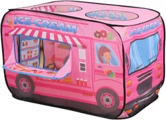 cocoriko キッズテント ワンタッチ 収納袋付き ボールプール プレイハウス 折りたたみ 子供用テント 室内 (アイスクリーム屋さん（ピンク）,  子供用標準サイズ)