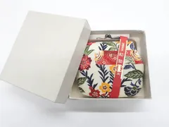 【京松】和装小物 和雑貨 琉球民芸 紅型 がま口 未使用品 箱入り 美品 r7w12-2525