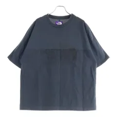 THE NORTH FACE PURPLE LABEL (ノースフェイスパープルレーベル) Combination H/S Logo Tee ロゴプリント 半袖Tシャツ ネイビー NT3109N