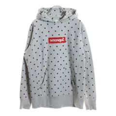 SUPREME (シュプリーム) 12SS × COMME des GARCONS SHIRT Box Logo Pullover コムデギャルソン シャツ ドット ボックスロゴ プルオーバーパーカー グレー