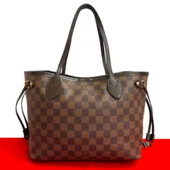 極 美品 LOUIS VUITTON ルイヴィトン ネヴァーフル PM ダミエ レザー トートバッグ セミ ショルダーバッグ ハンドバッグ ブラウン 26160