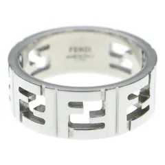 FENDI (フェンディ) FF Ring 7AJ591B08F0TH0 FF シルバーカラー リング シルバー