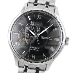 【中古A】セイコー　SEIKO　メンズ腕時計　プレサージュ　ジャパニーズガーデン　SARY093　自動巻　ブラックダイヤル