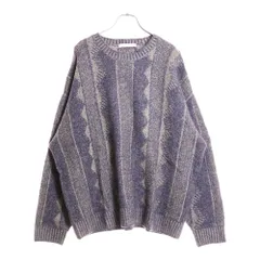 JOURNAL STANDARD (ジャーナルスタンダード) 総柄 ウール混 ジャガードクルーネック ニット セーター パープル 21-080-600-9250-4-0