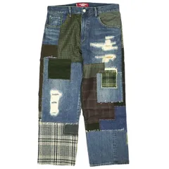 新品 eYe COMME des GARCONS JUNYA WATANABE MAN x Levi's アイ コムデギャルソン ジュンヤワタナベマン リーバイス 24AW 別注 503 パッチワークMIXデニムパンツ WN-P911 L 定価121,000円