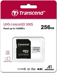 Transcend マイクロSDカード 256GB TS256GUSD300S-A <3>