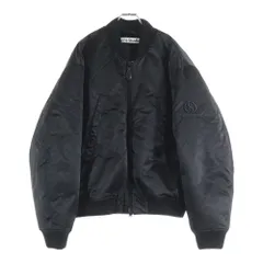 Acne Studios (アクネ ストゥディオズ) ナイロン ボンバージャケット ロゴグラム ブラック FN-MN-OUTW001129