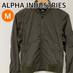 ALPHA INDUSTRIES アルファインダストリーズ アウター ジャケット MA-1 モスグリーン メンズ レディース Mサイズ 【CT2429】