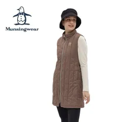 美品　Munsing wear ノースリーブダウンワンピース マンシングウェア M ダウンノースリーブワンピース ブラック ゴルフ