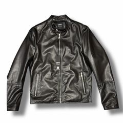 極美品 L】エンメティ ユリ ライダースジャケット シングル ラム