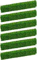 UB-Lab. ジオラマ 模型 ミニチュア ツリー 生垣 植物 材料 樹 木 箱庭 情景 モデル 用 スポンジ 素材 草 グラス 6 本 セット (イエローグリーン)