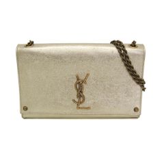 ⭐️サンローラン⭐️ チェーンウォレット シルバー Vステッチ YSLロゴ 