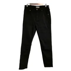 美品 YANUK ヤヌーク Ruth スリムテーパード デニムパンツ W26 ブラック レディース 古着 中古 USED