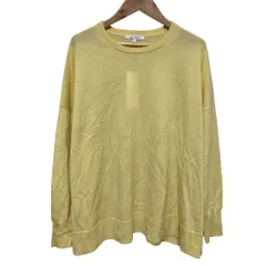 未使用 22AW 23区 ウーステッドウール ビッグシルエット ニット サイズ36 イエロー レディース 古着 中古 USED