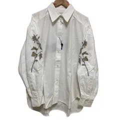 未使用 Paul Smith ポールスミス 袖刺繍 シャツ サイズ40 ホワイト レディース 古着 中古 USED