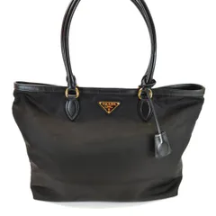 PRADA プラダ ナイロン トートバッグ 三角ロゴ ブラック 管理番号：10519