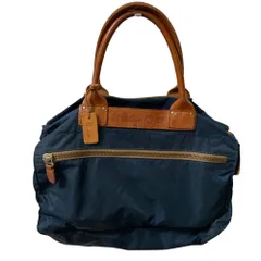 【未使用級✨P4/6 】フェリージ　ボストンバッグ　カデナ付 ネイビー 希少 未使用級✨P4/6 】フェリージ ボストンバッグ カデナ付 ネイビー 希少