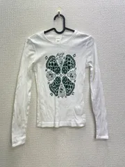 ⑥ANNASUI アナスイ　Tシャツ 長袖カットソー　白　Sサイズ　レディース　綿100%