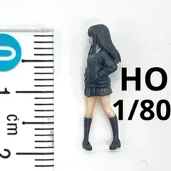 HOゲージ　女子高生　フィギュア　ジオラマ　鉄道模型　1/64より小