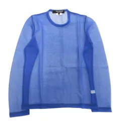 良品 JUNYA WATANABE ジュンヤワタナベ コムデギャルソン シアー カットソー ロング Tシャツ 長袖 シースルー S 青 ブルー レディース 古着 中古 USED 中古・古着通販】JUNYA WATANABE COMME des GARCONS ((ジュンヤ